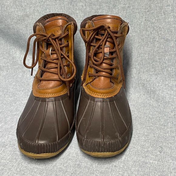 Tommy Hilfiger Charlie Duck Boots Mens Size 9 Brown Leather Waterproof Lace Up main image 10